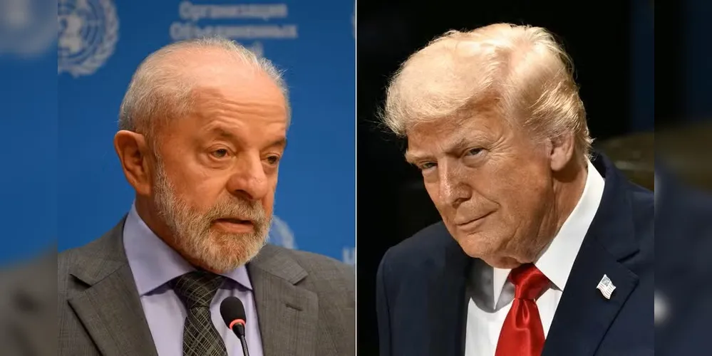 Presidente Lula e presidente Donald Trump