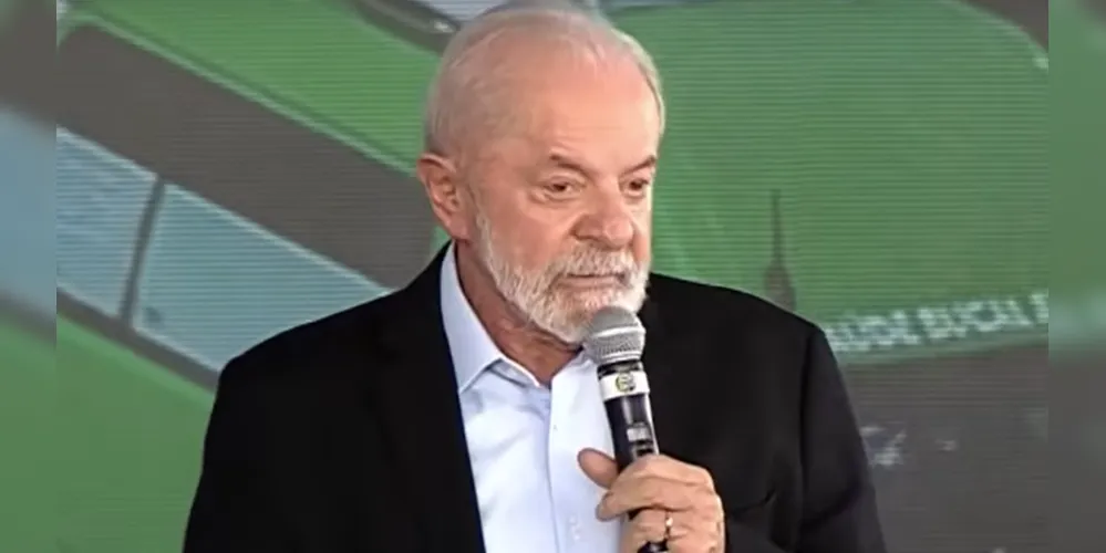 O presidente Luiz Inácio Lula da Silva (PT) durante agenda em Sorocaba, no interior de São Paulo