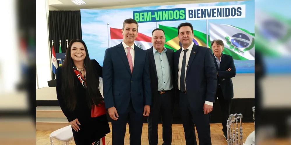 Encontro reuniu Tânia Anselmo Lopes, Guto Silva, Santiago Peña Palacios e Carlos Massa Ratinho Junior.