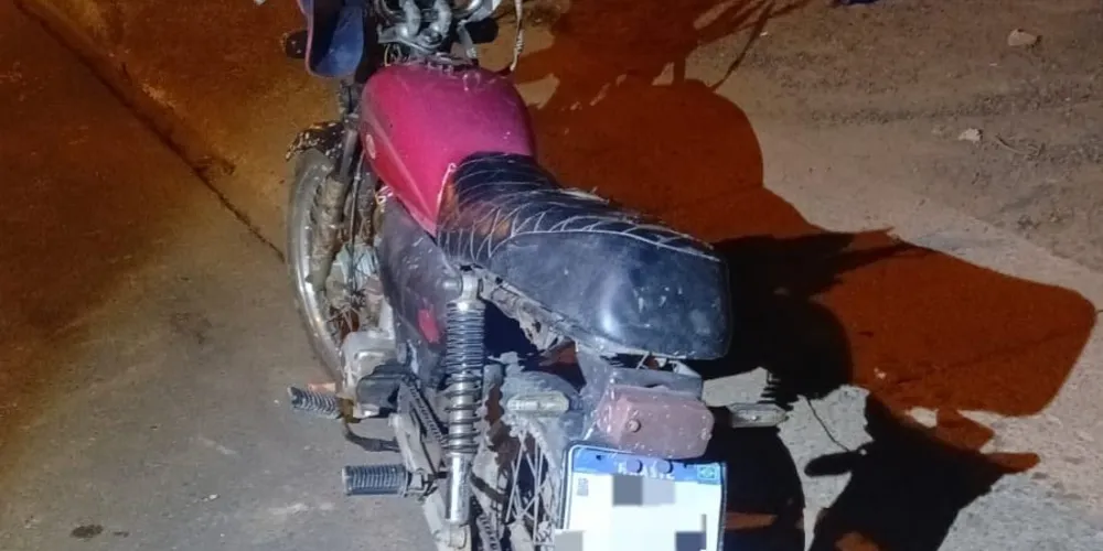 Motocicleta foi apreendia