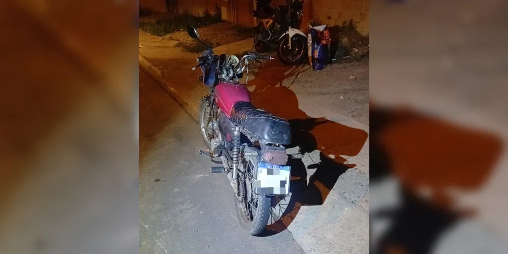 Motocicleta foi apreendia