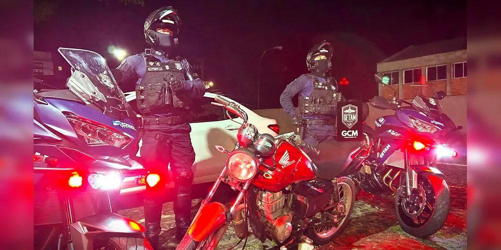 Motocicleta foi apreendida pela Guarda Civil Municipal