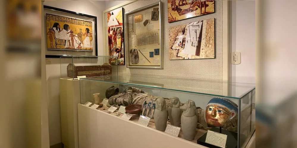 Atualmente são 650 peças em exposição, sendo réplicas produzidas em escala original, que retratam desde a evolução humana até as grandes civilizações antigas