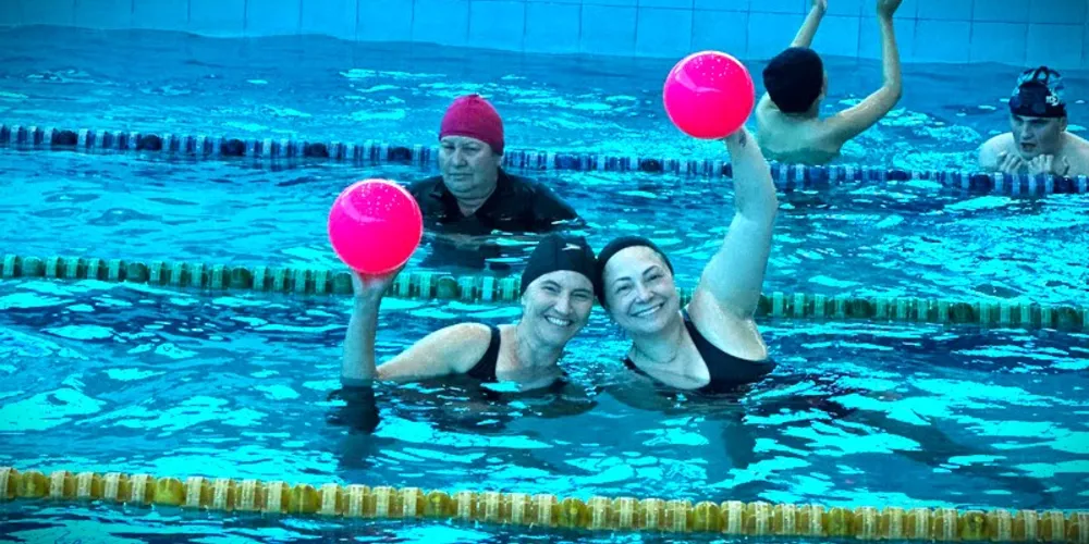 Aula especial de hidroginástica também foi realizada