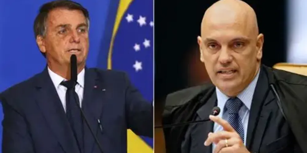 Jair Bolsonaro e Alexandre de Moraes