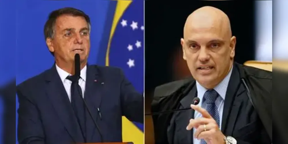 Jair Bolsonaro e Alexandre de Moraes