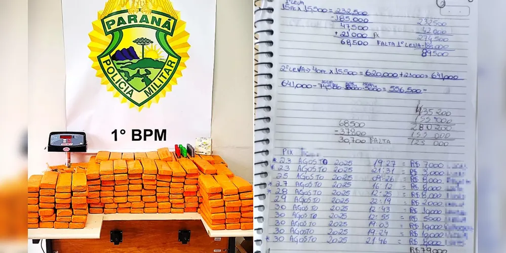 Materiais e drogas apreendidas foram encaminhadas à delegacia