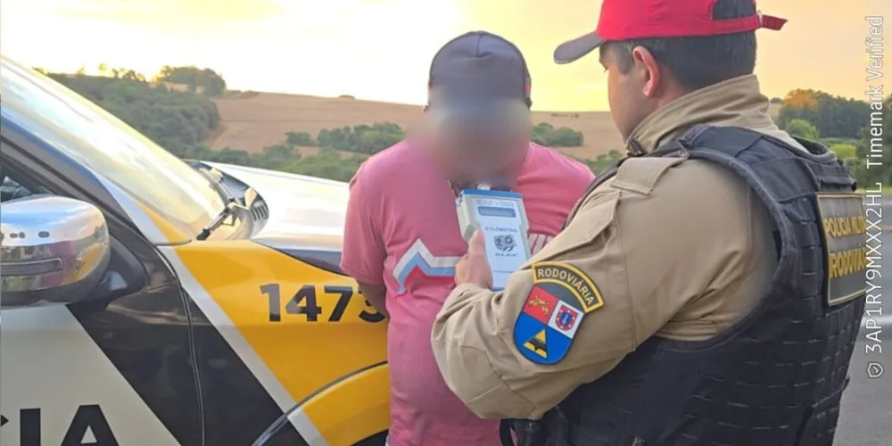 Foi dada voz de prisão ao condutor, sendo encaminhado para lavratura do flagrante