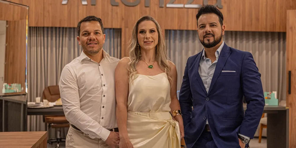 Deyvid Cruz, Letícia Scarminio Cruz e Raphael Sequinel participaram do evento