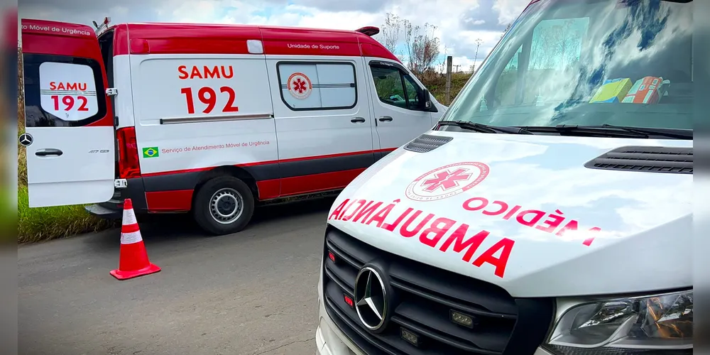 Equipes do Samu estiveram no local da ocorrência