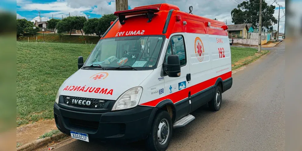 Samu prestou atendimento à vítima