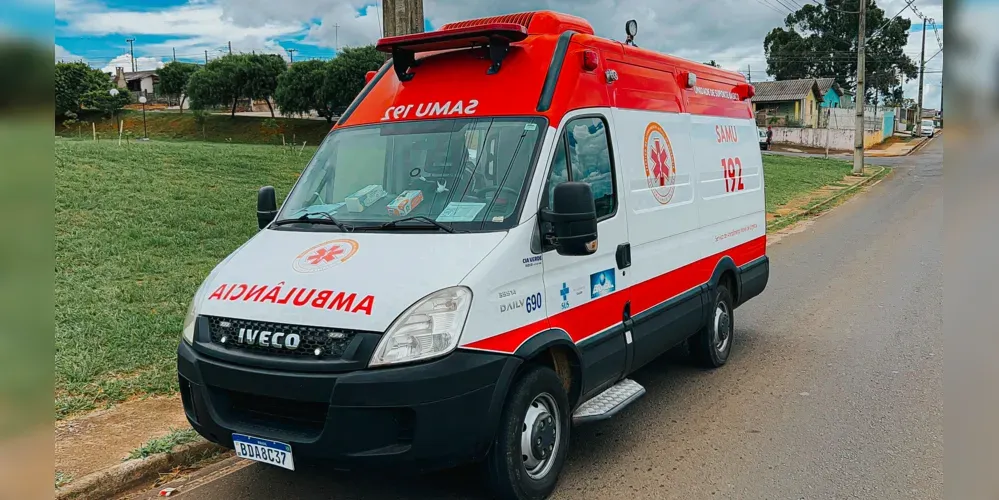Samu prestou atendimento à vítima