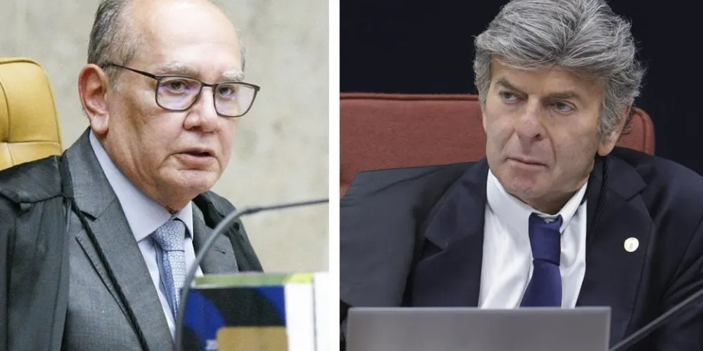 Os ministros do STF Gilmar Mendes e Luiz Fux