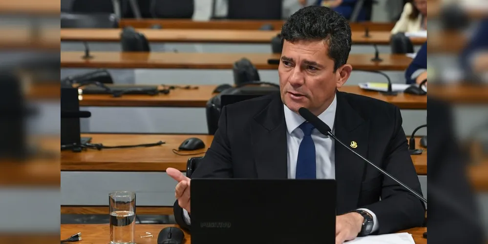 Sérgio Moro durante discurso