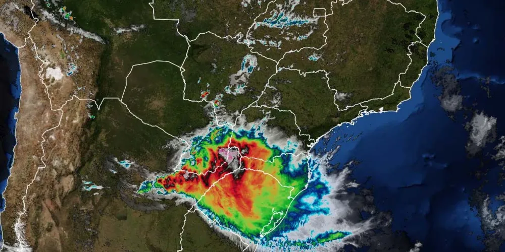Há possibilidade de temporais isolados pelo Paraná