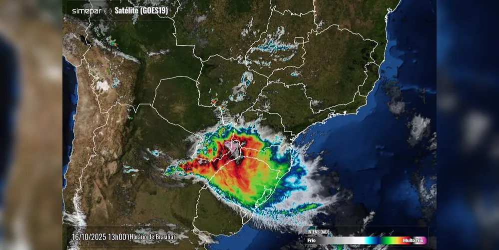 Há possibilidade de temporais isolados pelo Paraná