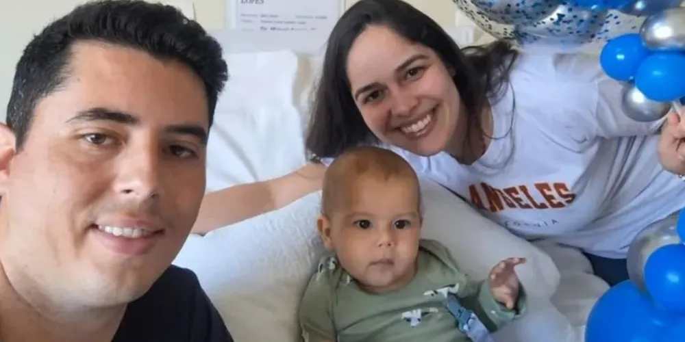 Talison Rafael Lopes (pai), Augusto Castilho Lopes, e Pamela Camila Castilho Lopes (mãe)