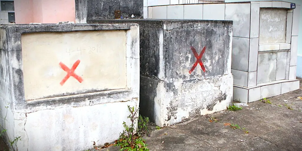 Túmulos verificados são do Cemitério São Sebastião