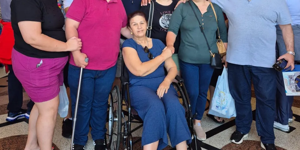 Silvia Maria da Silva e família em registro