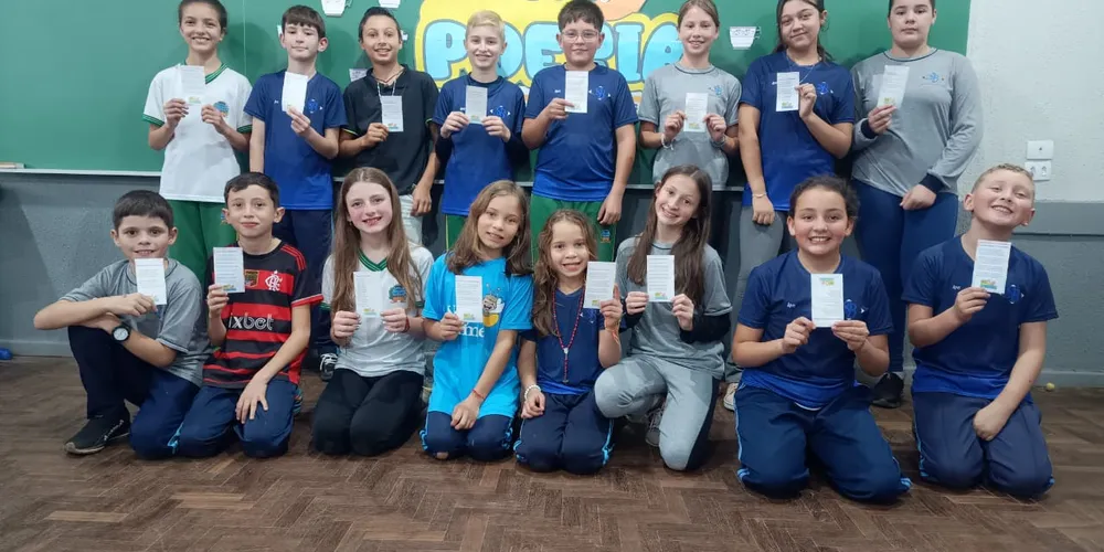 O projeto criativo proporcionou aos alunos a possibilidade de se aprofundar no mundo das poesias