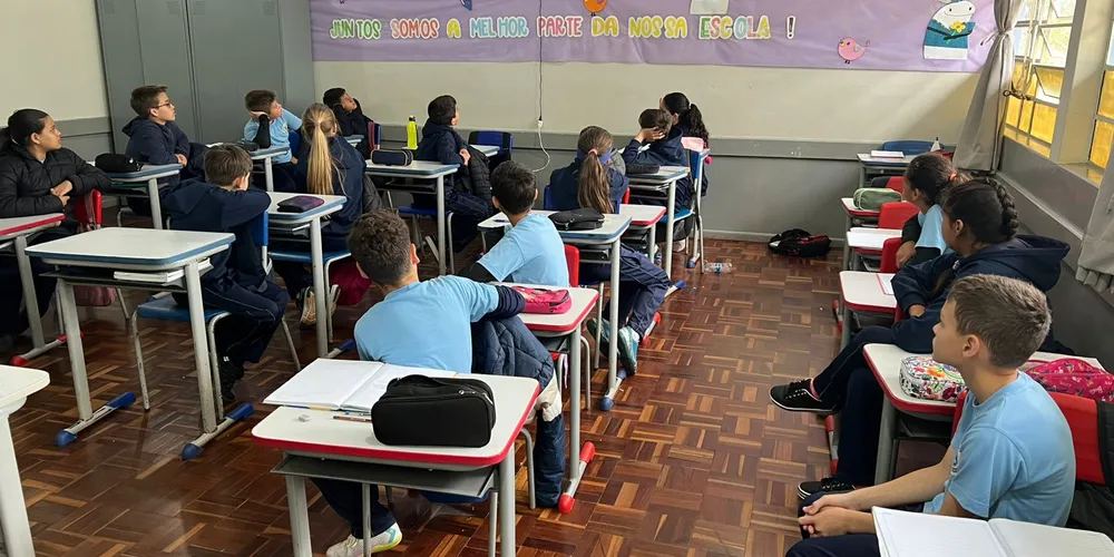 A videoaula do Vamos Ler e VCG foi o ponto de partida para as ações da turma, que também realizou levantamentos e gráficos sobre a mobilidade dos alunos, além de ações externas de conscientização