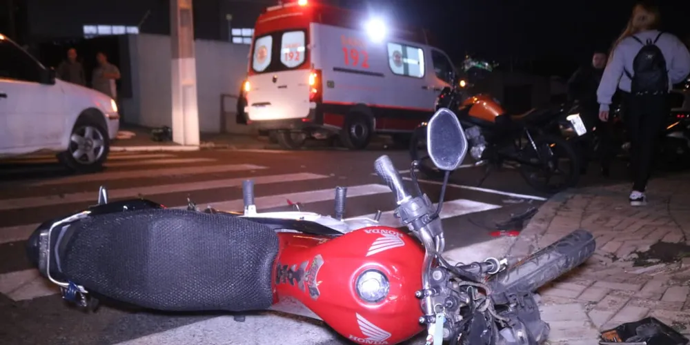 A mulher foi atendida por uma equipe do Samu