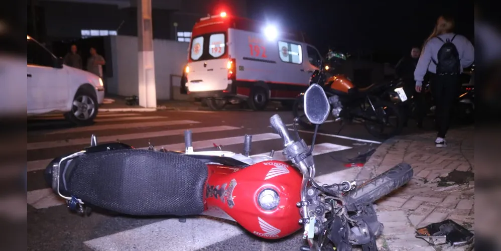 A mulher foi atendida por uma equipe do Samu