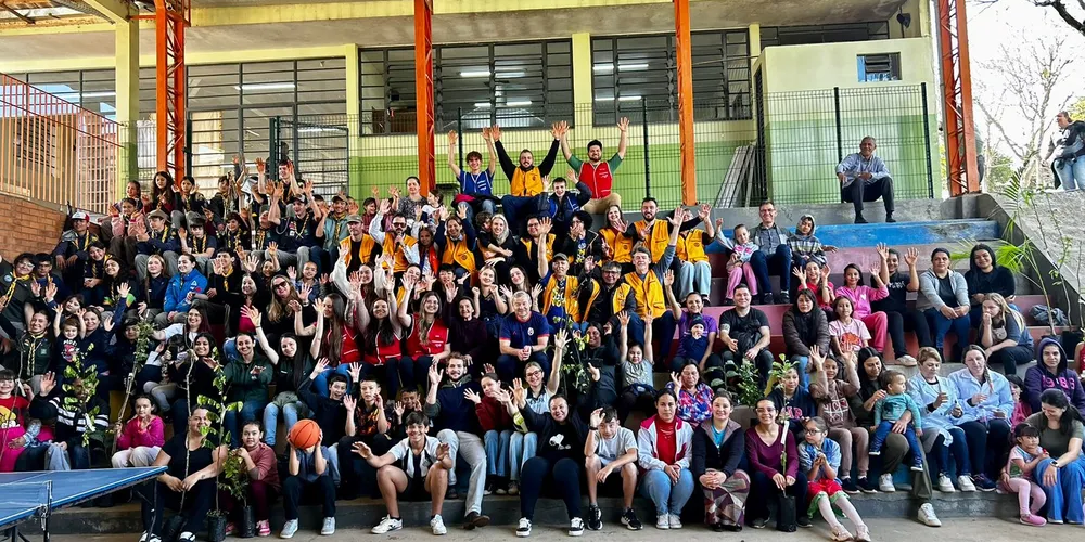 Ação ocorreu na Escola Mun. Profª. Maria Elvira Justus Schimidt, no Guaragi