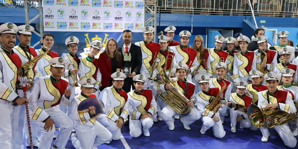 O Maestro Erick Brito da Silva anunciou o convênio da Federação Paranaense de Fanfarras e Bandas