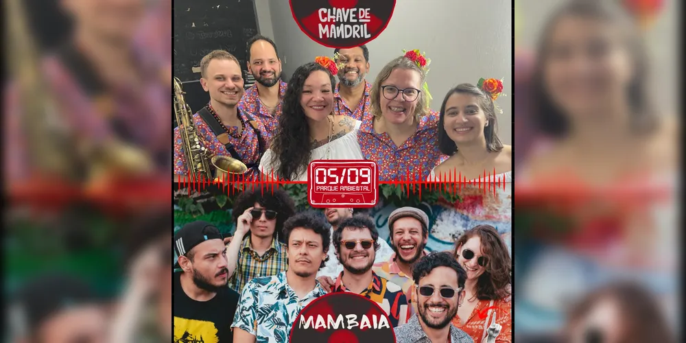 Bandas Chave de Mandril e Mambaia fazem parte da segunda programação do Sexta às Seix 2025.