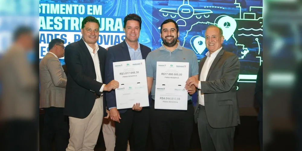 Lucas Machado esteve ao lado de lideranças do Estado para receber os investimentos