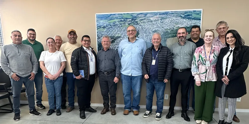 O vice-prefeito Dr. Otávio recebeu equipes da Sanepar nesta quarta-feira (10)