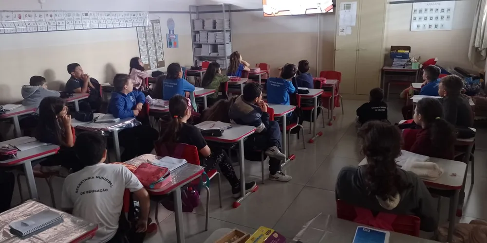 Conteúdo levou importantes noções aos alunos em sala de aula