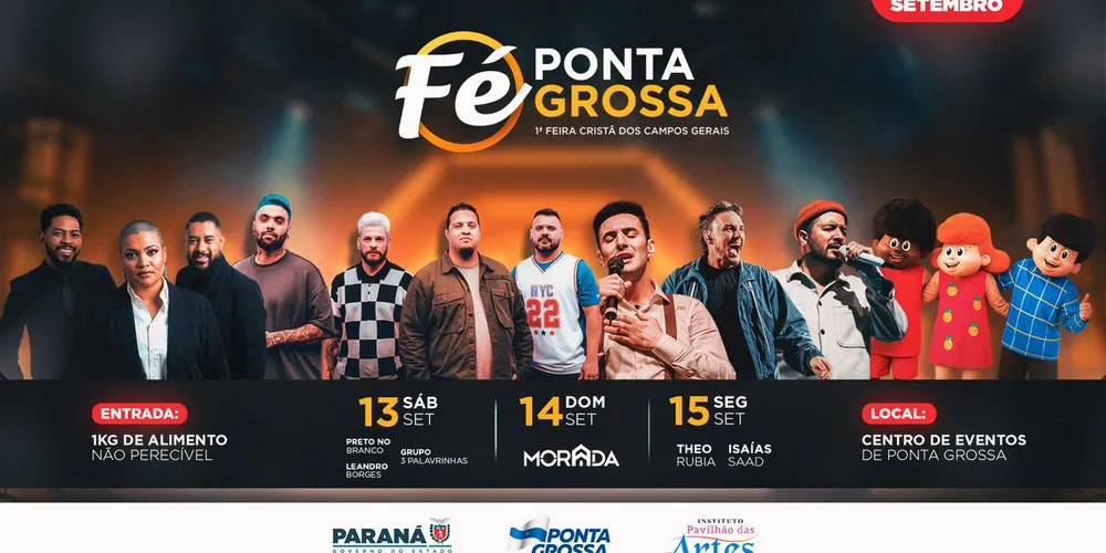 A programação contará com três dias de música, dança e palavra, reunindo atrações locais e nomes consagrados no cenário nacional