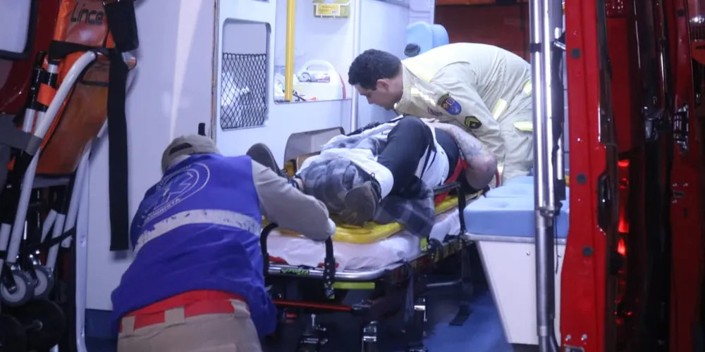 Vítima foi socorrida pelo Siate