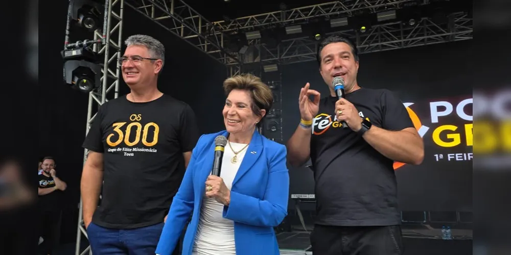 Julio Kuller, Elizabeth Schmidt e Leandro Bianco estiveram presentes no evento