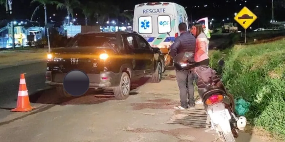 Acidente aconteceu por volta das 19h45