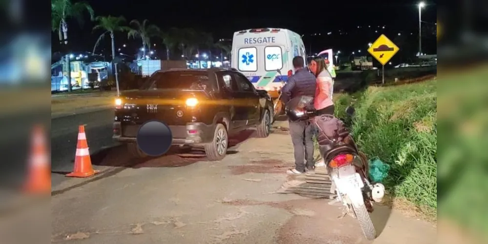 Acidente aconteceu por volta das 19h45