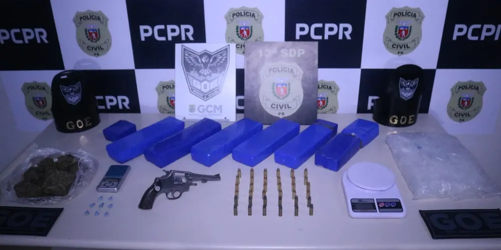 Ação integrada entre forças de seguranças apreenderam os itens em imóvel na região do Sabará