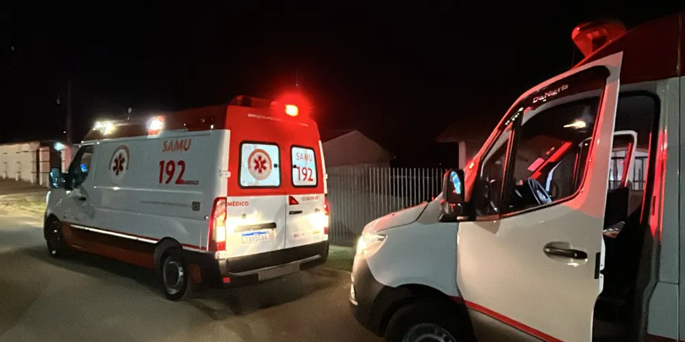 Vítima foi encaminhada para uma casa hospitalar