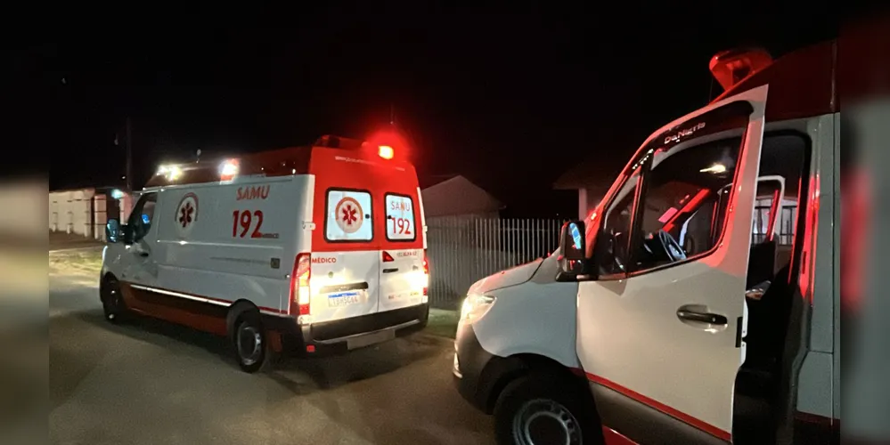 Vítima foi encaminhada para uma casa hospitalar