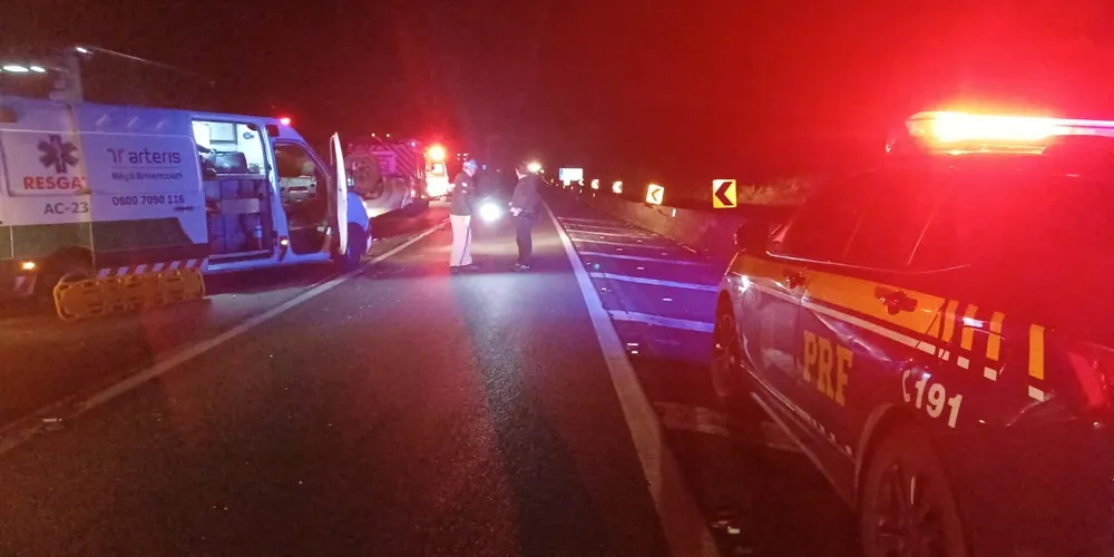 O acidente aconteceu na BR-116 em Curitiba