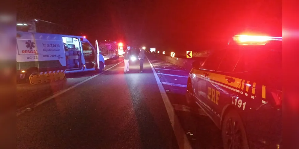 O acidente aconteceu na BR-116 em Curitiba