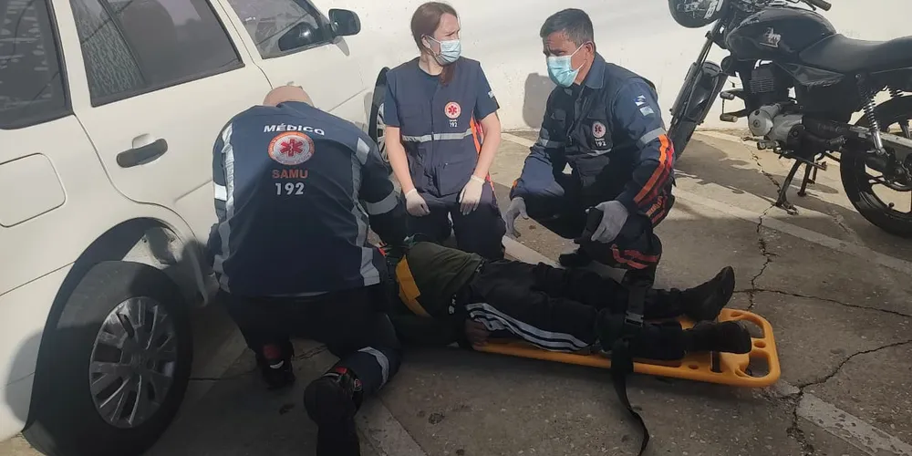 A vítima apresentava um corte na cabeça