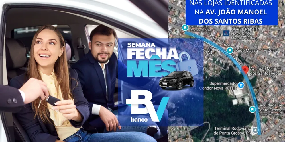 Diversas lojas de veículos da Av. João Manoel dos Santos Ribas participarão da ação especial