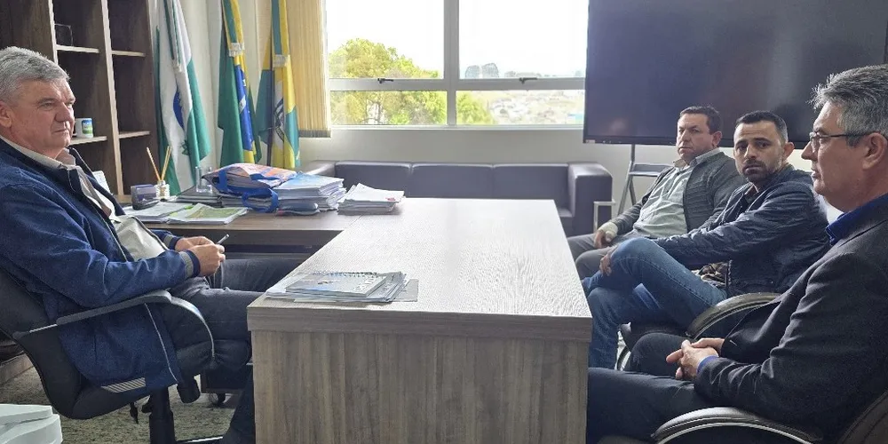 Juca Sloboda e Julio Küller estiveram reunidos na Prefeitura de Jaguariaíva