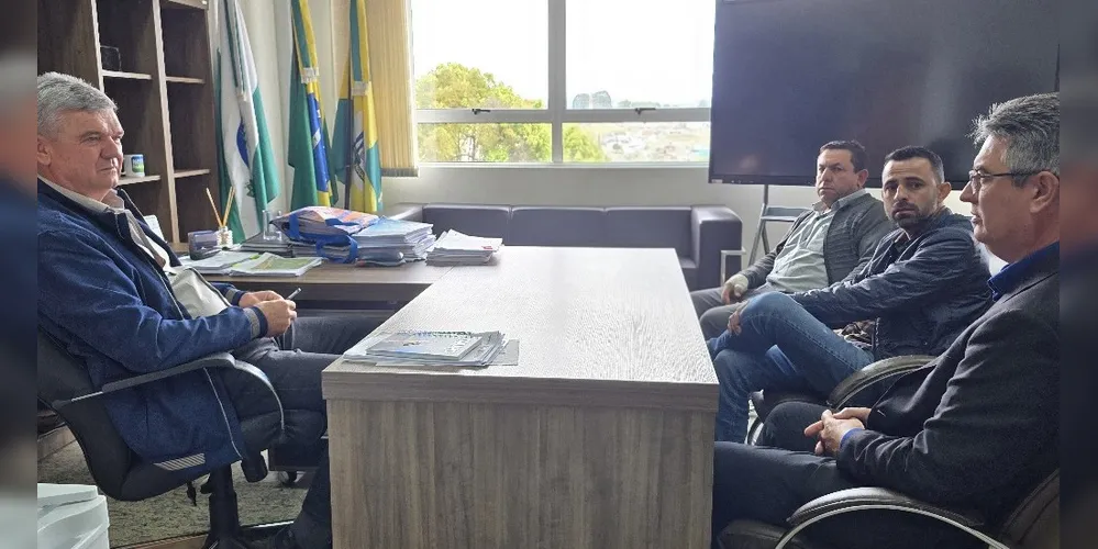 Juca Sloboda e Julio Küller estiveram reunidos na Prefeitura de Jaguariaíva