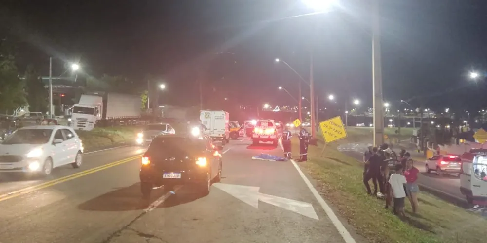 O idoso faleceu no local do acidente