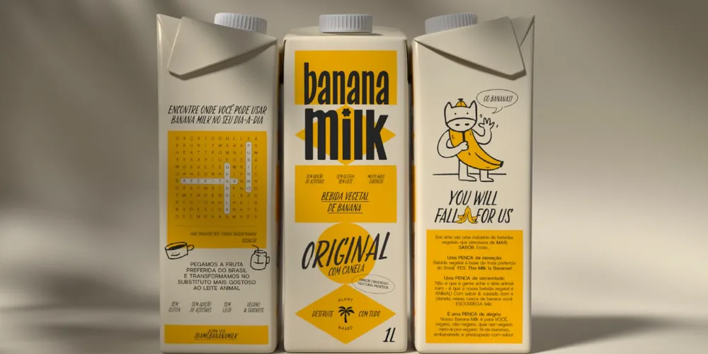 Banana Milk lança o primeiro leite vegetal feito à base de banana do país