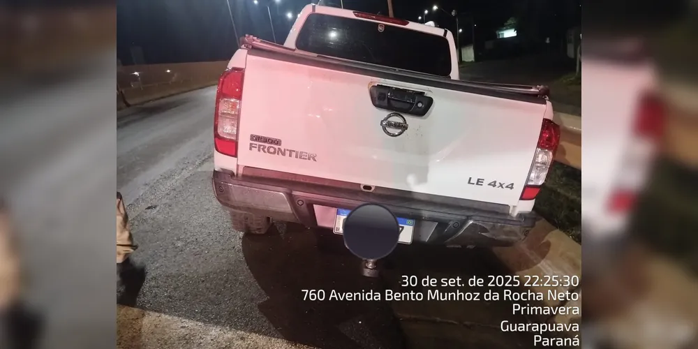 Carro foi removido ao pátio do Prv por medida de segurança